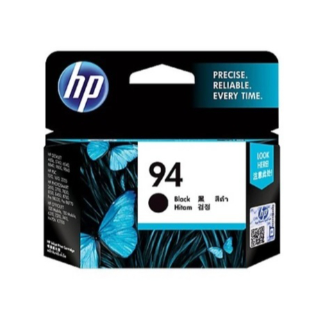 Tinta HP 94 Black Original Ink Cartridge (C8765WA) Printer 5740 6540 6840 9800 9860 1510 1610 2355 2