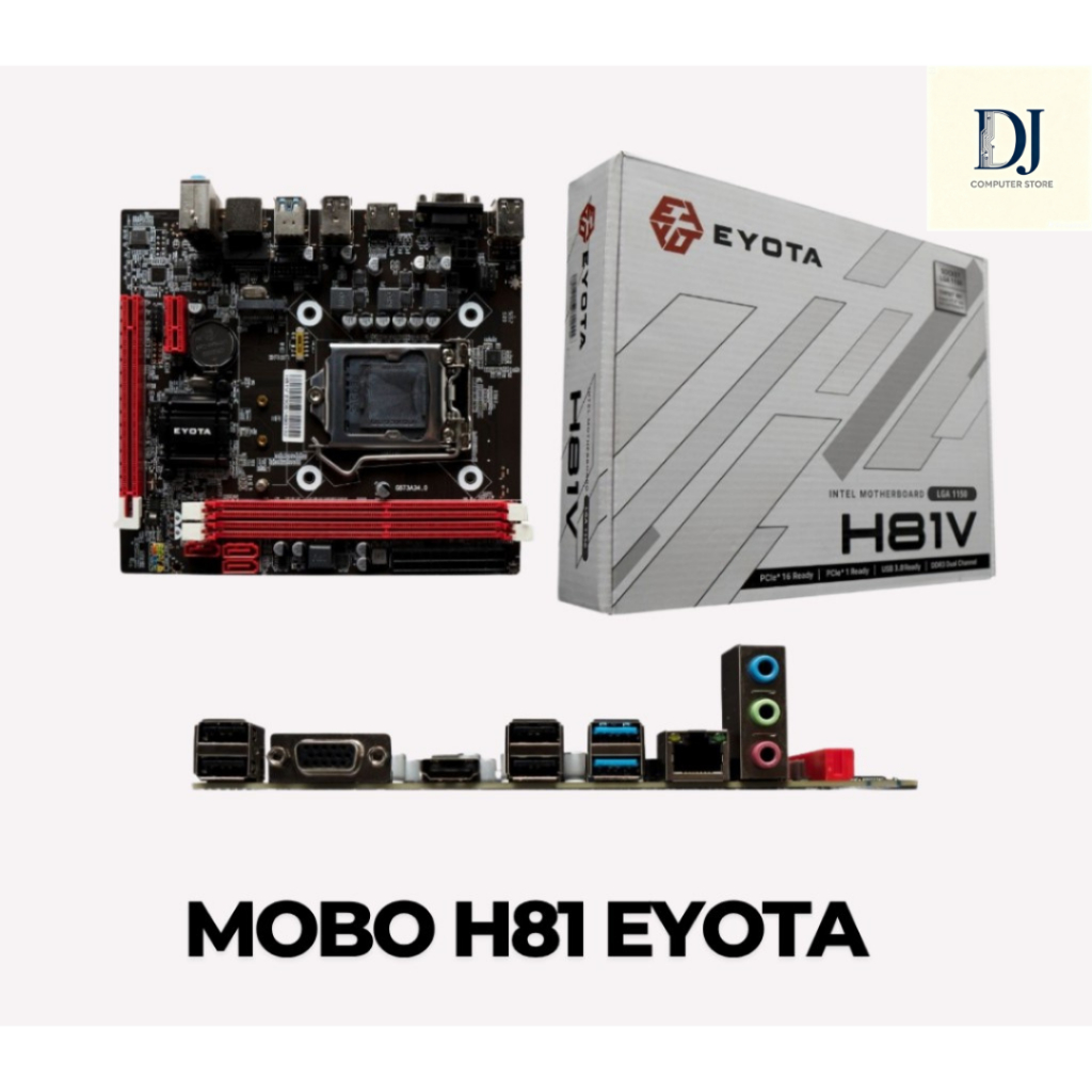 Motherboard Eyota H81 Intel LGA 1150 DDR3 USB 3.0 SATA 3.0 Micro ATX
