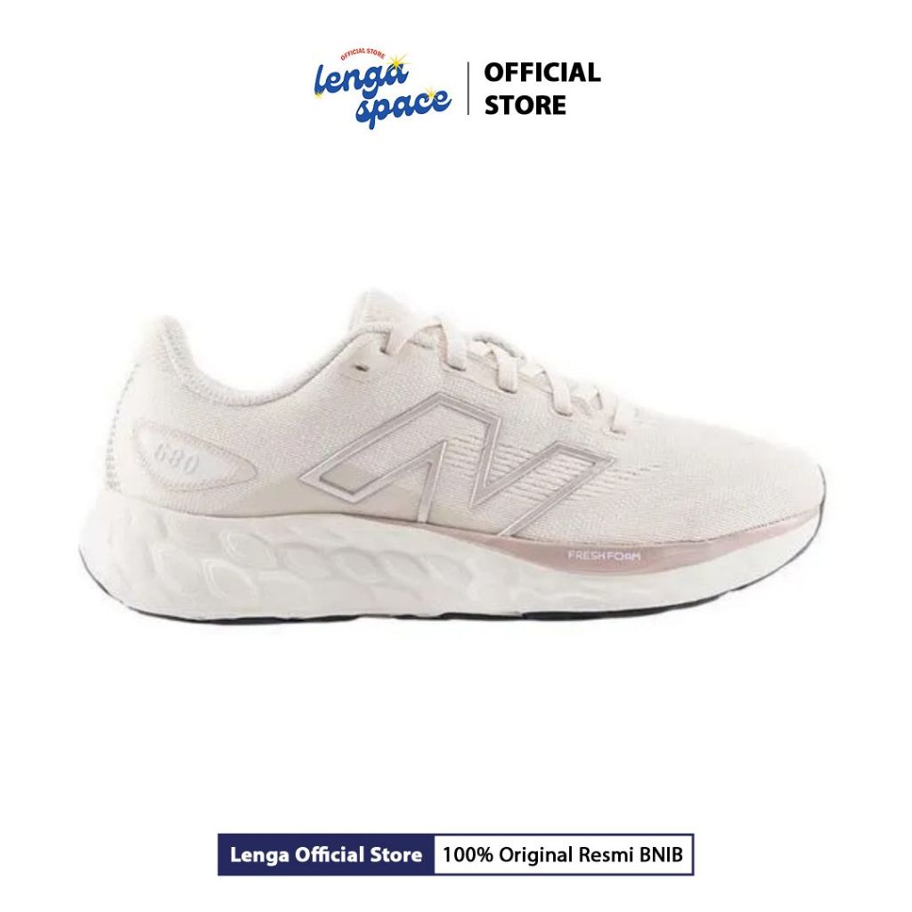 Sepatu Lari Wanita Fresh Foam 680 v8 Women's Running Shoes - Beige (W680CD8) Original
