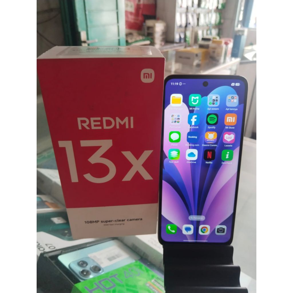 HP SECOND MURAH BERGARANSI REDMI 13X RAM 8+4/256 LCD ORIGINAL KOTAK