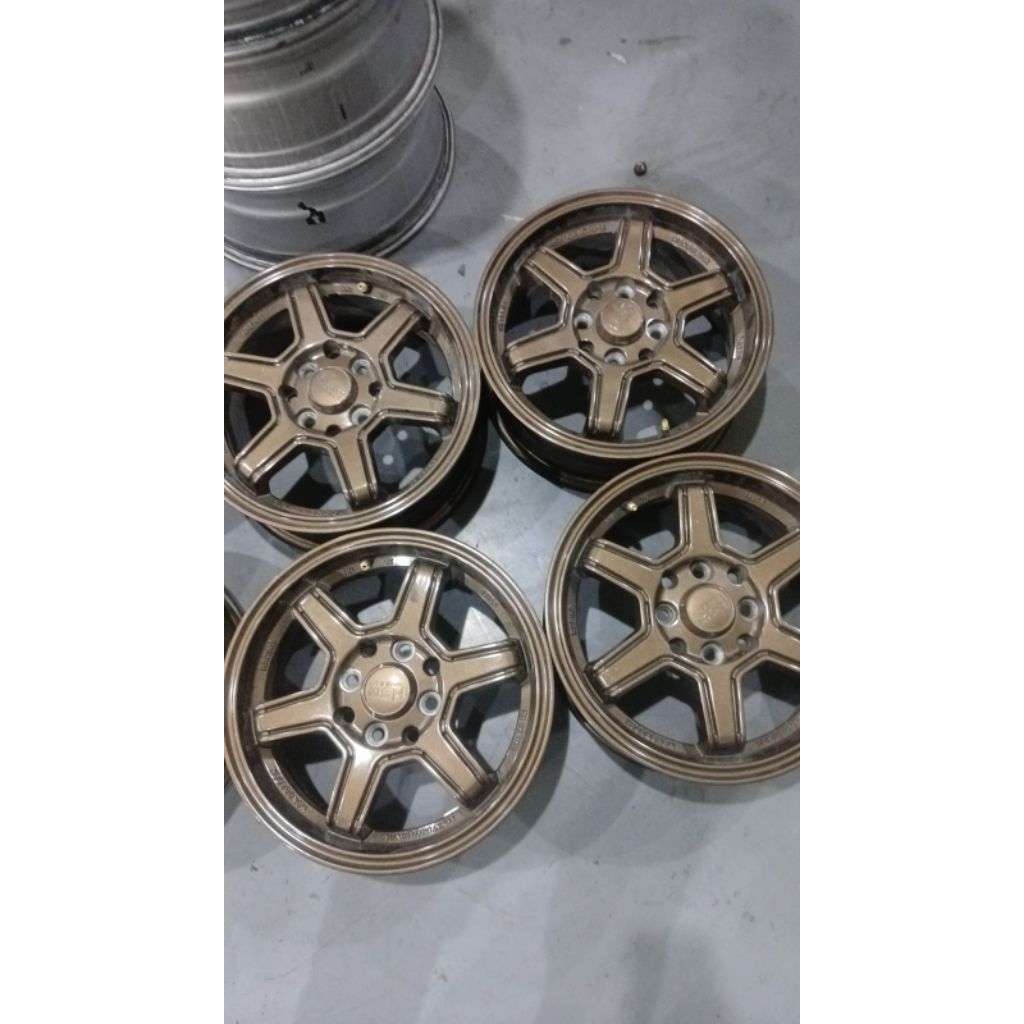 Velg Mobil Second HSR MINAS Ring 14 Lebar 5,5 pcd 4x100/114,3 Et36