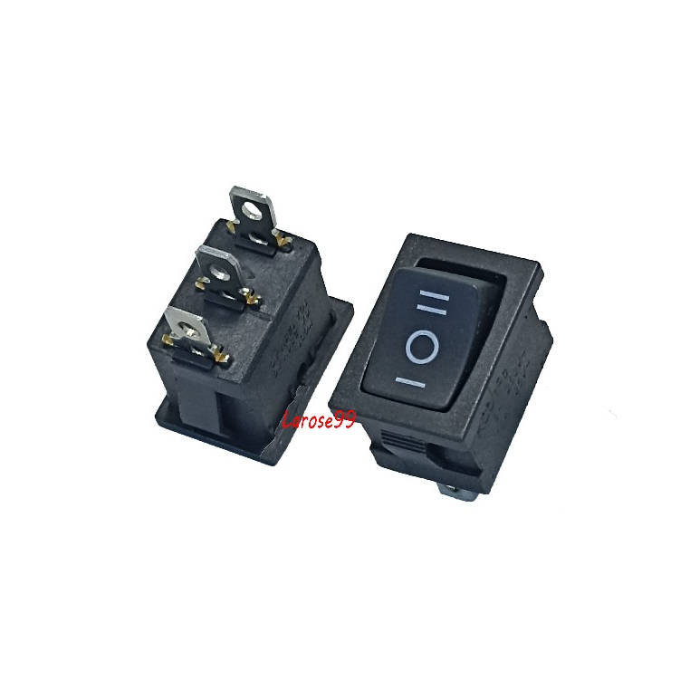 Swith Saklar 3 Pin 3 Kaki ON-OFF-ON Karaoke Hitam Swith ON OFF ON / Sakelar on - off - on