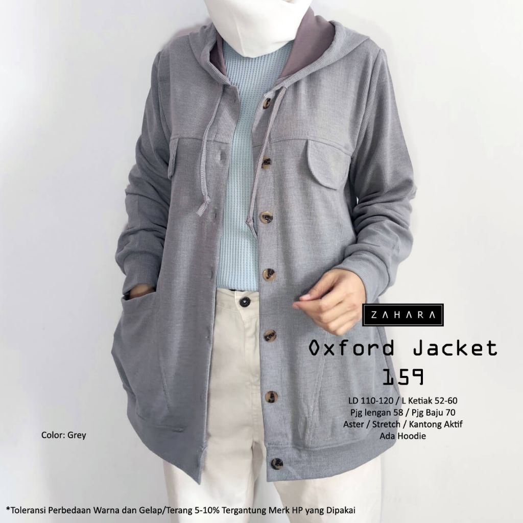 OXFORD JACKET ORIGINAL ZAHARA // OUTER WANITA JAKET KNIT PREMIUM BEST SELLER
