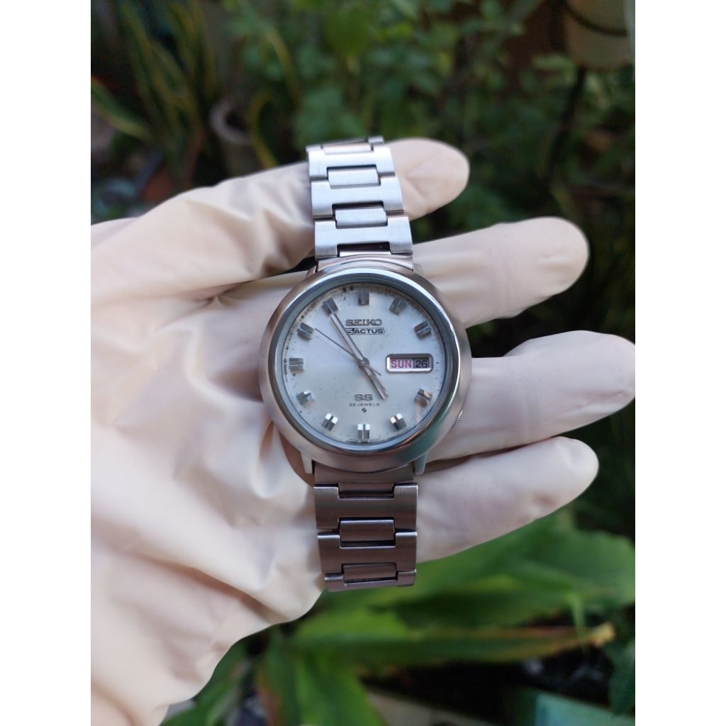 (Harga Net) Jam Tangan Seiko 5 Actus 6106-8680 All Original Automatic UFO Case Sunburst Dial Vintage