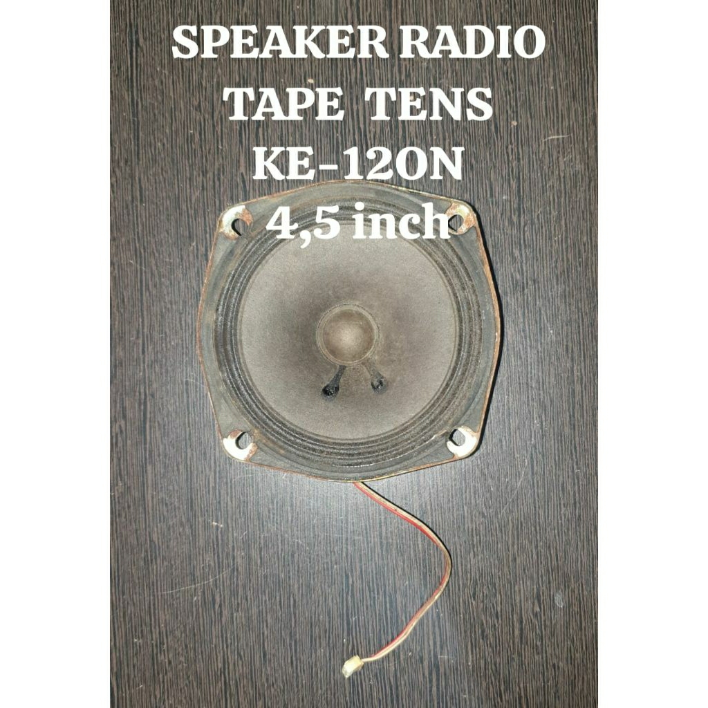 speaker Radio tape TENS KE-120N 4,5 inch bekas