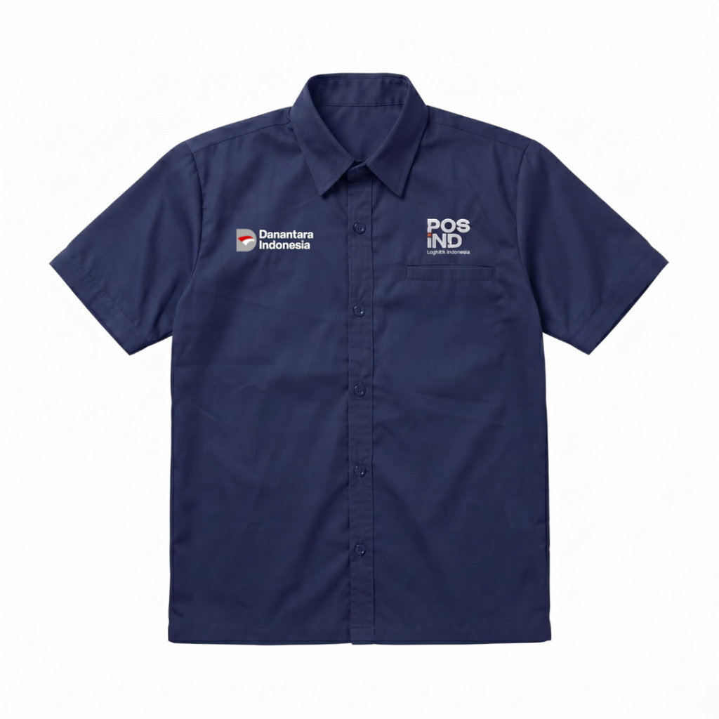 Kemeja Pos Indonesia Terbaru / Baju Kantor Pos Indonesia / Baju Pos / Seragam Pos Indonesia / Kemeja