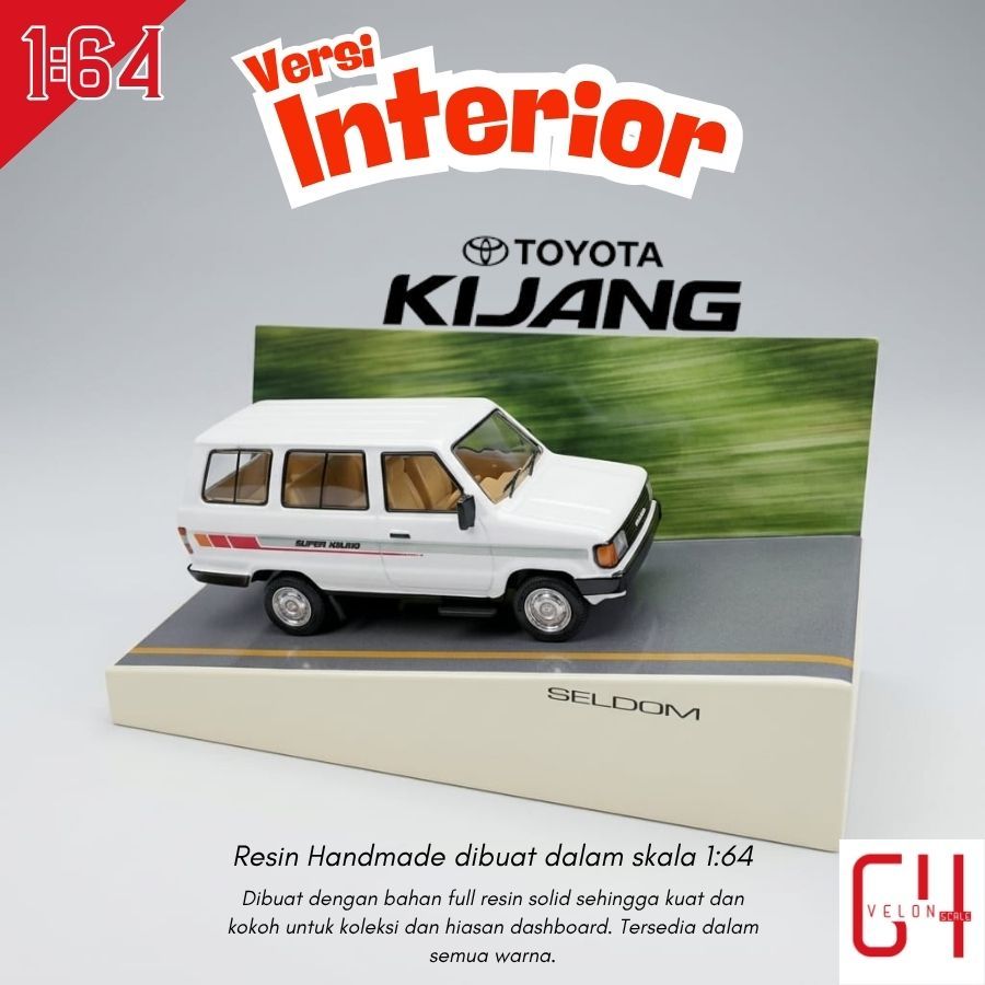 INTERIOR SERIES-Diecast Miniatur Toyota Kijang Super Skala 1:64  FULL Custom Warna dan Platnomor