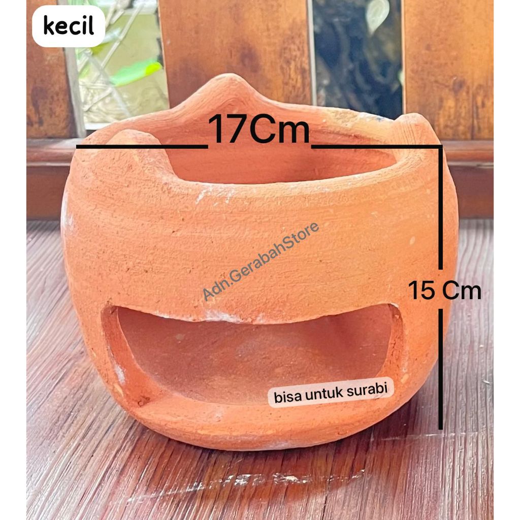 Tungku Hawu Gerabah Tradisional – Kompor Arang Tanah Liat Handmade