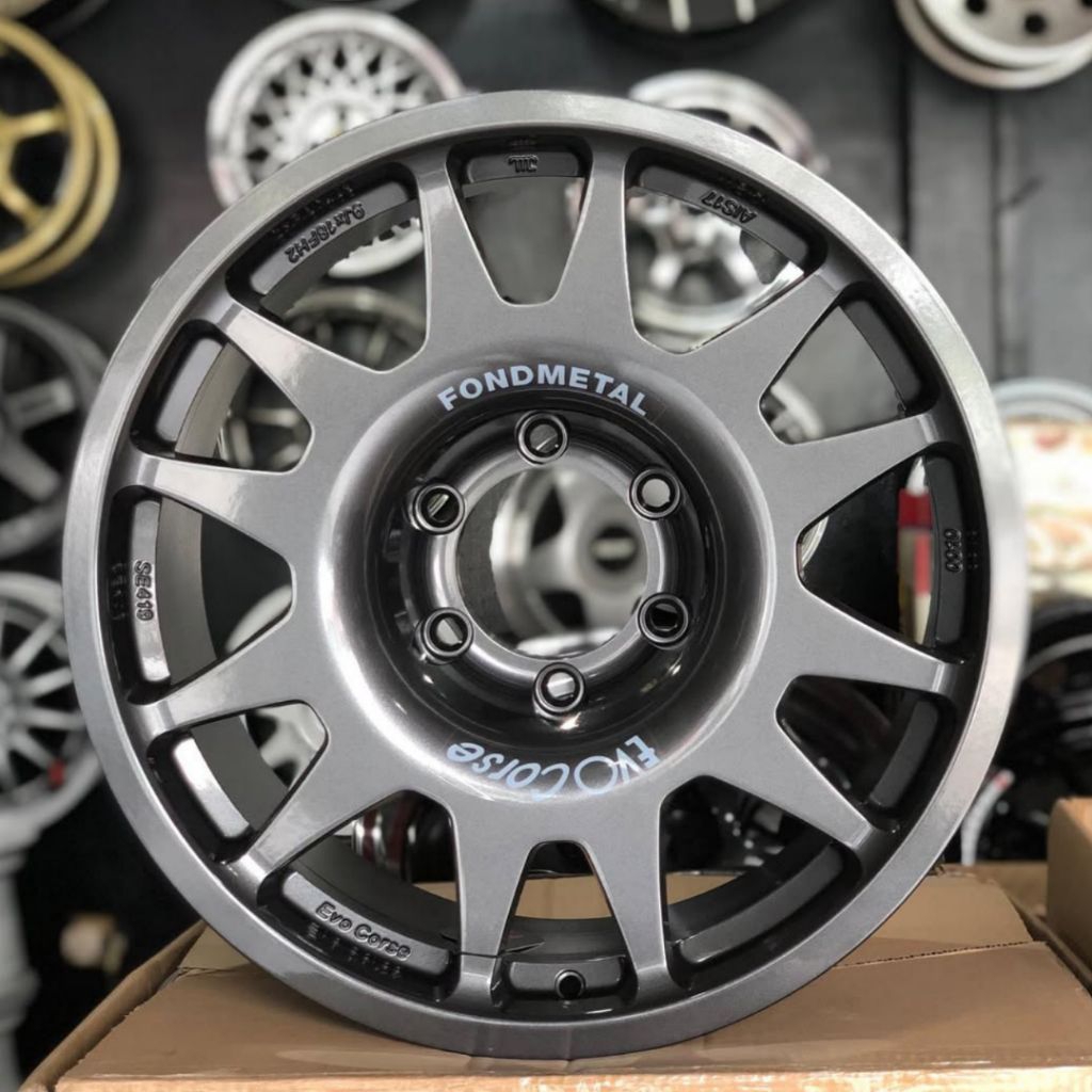 velg EVO CORSE FLOW FORMING ring 18 lebar 9 pcd 6x139,7 velg mobil r18 pajero Hilux velg racing ring