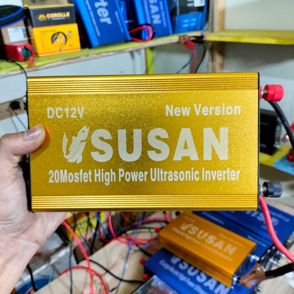 Susan 20Mosfet Inverter Ultrasonik 12V Daya Tinggiuntuk Outdoor dengan Perlindungan Baterai dan Frek