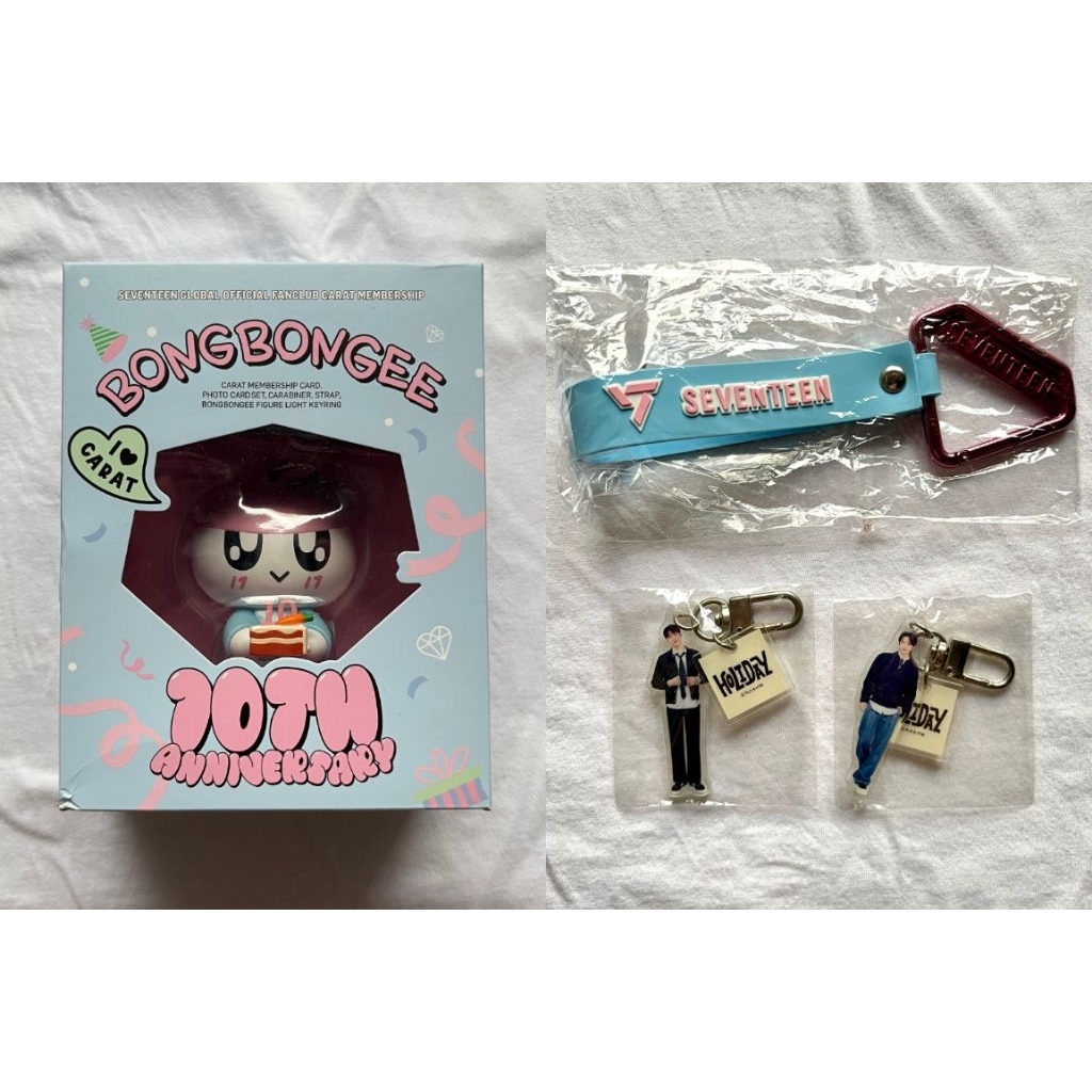 seventeen membership kit 2025 bongbongee only / jun wonwoo acrylic keyring keychain gacha holiday fa