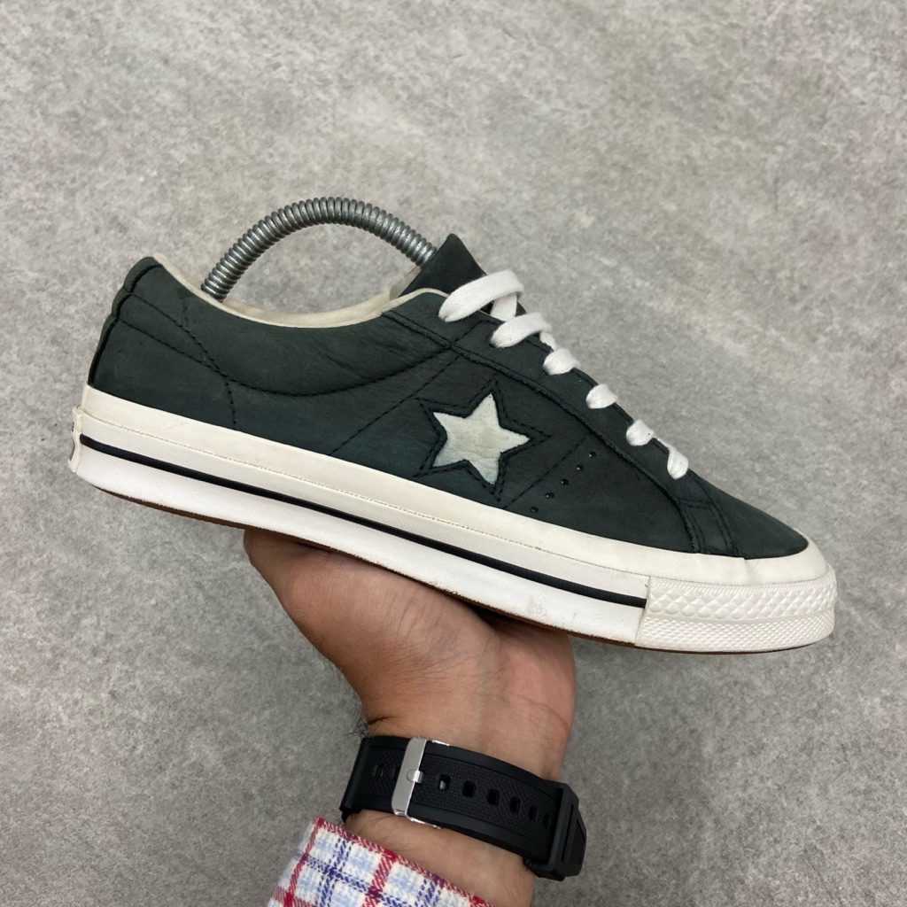 [Size 39] Converse One Star OX Leather Low ‘Black Egret’ 2019 (161588C) Second Original Kondisi Mulu