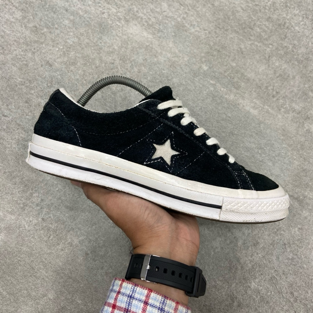 [Size 41] Converse One Star OX Suede Low Black White 2020 (158369C) Second Original Kondisi Mulus No