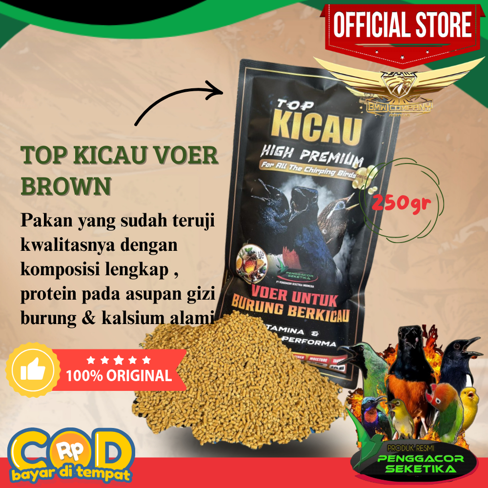 VOER TOP KICAU COKLAT