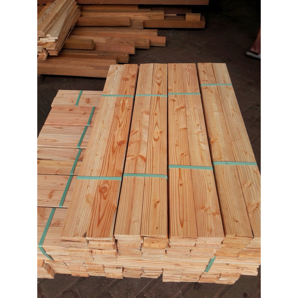 Kayu Jati Belanda Halus 13x80 mm – Moulding Halus Rata Presisi | Harga per 10 cm (Max 200 cm)