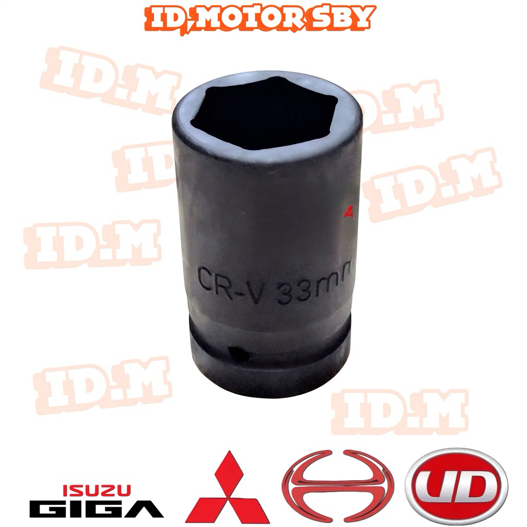 Mata Sok Impact 33mm 33 mm Mata Sock Impact 33mm 33 mm Kunci Roda 1 Inch
