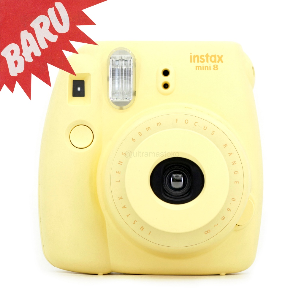 Kamera Film Instan - FUJiFILM instax mini 8 (Kuning) - Foto Polaroid Langsung Jadi