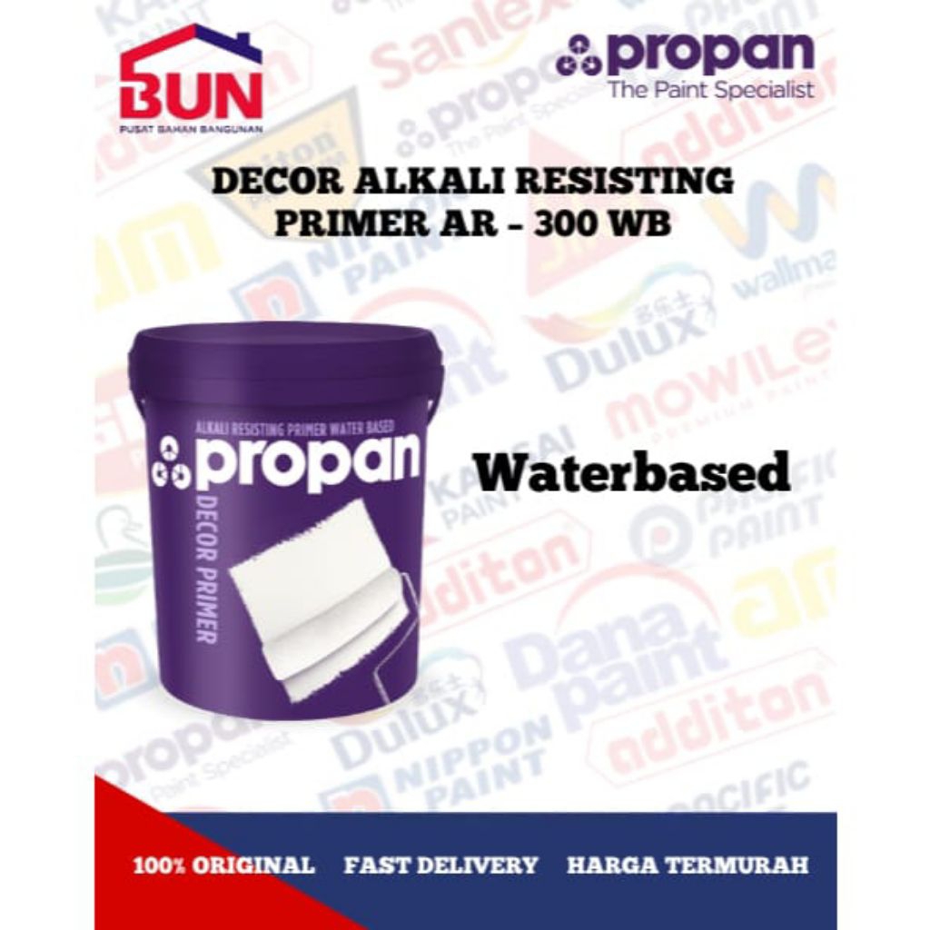 PROPAN DECOR PRIMER AR 300 WB CAT DASAR TEMBOK LUAR DALAM PROPAN 20KG / PROPAN DECOR PRIMER ALKALI P