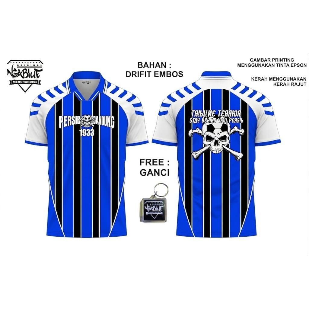 jersey persib/tribune terror/bobotoh/supporter/bahan dri-fit embos