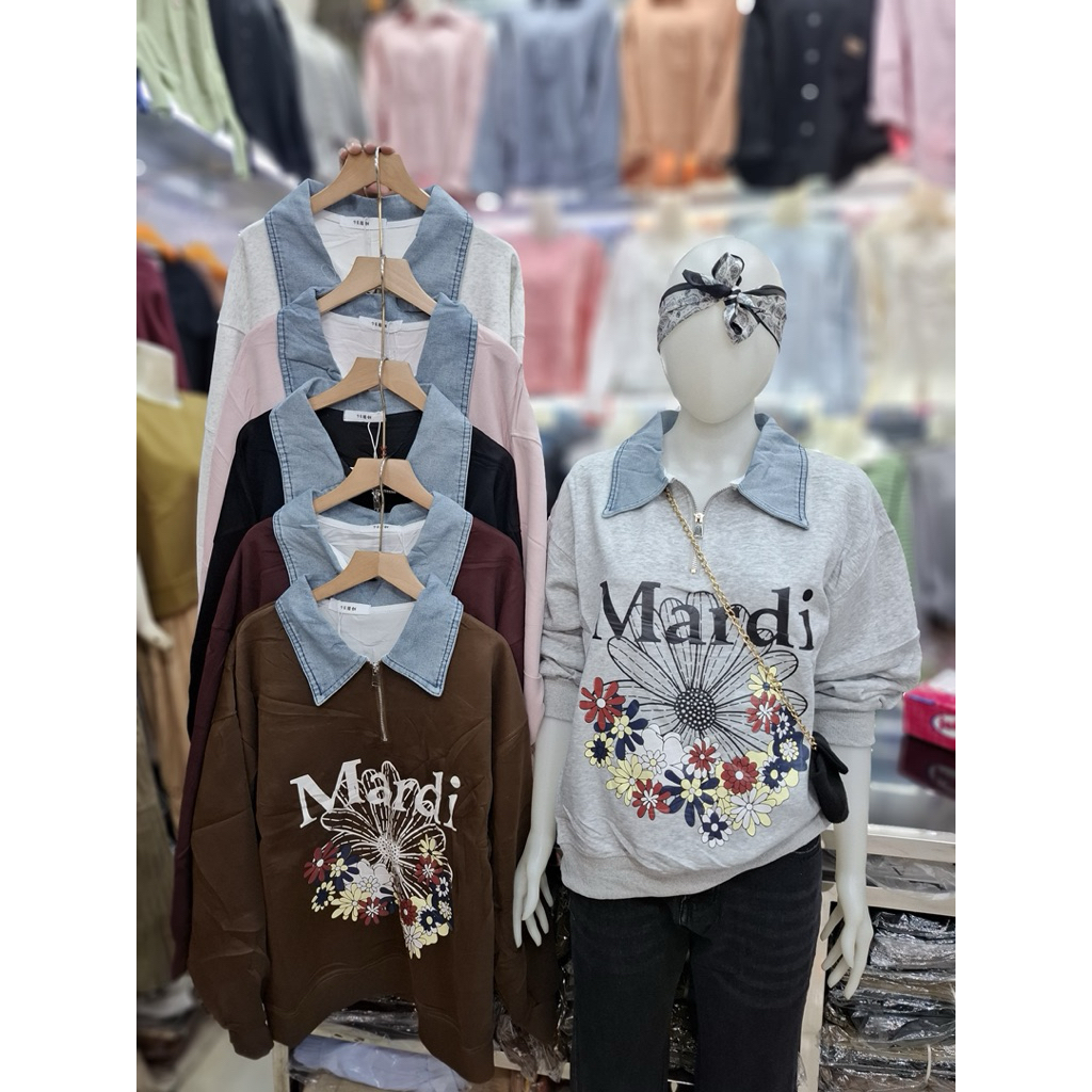 Kaos Mardi kombi jeans premium