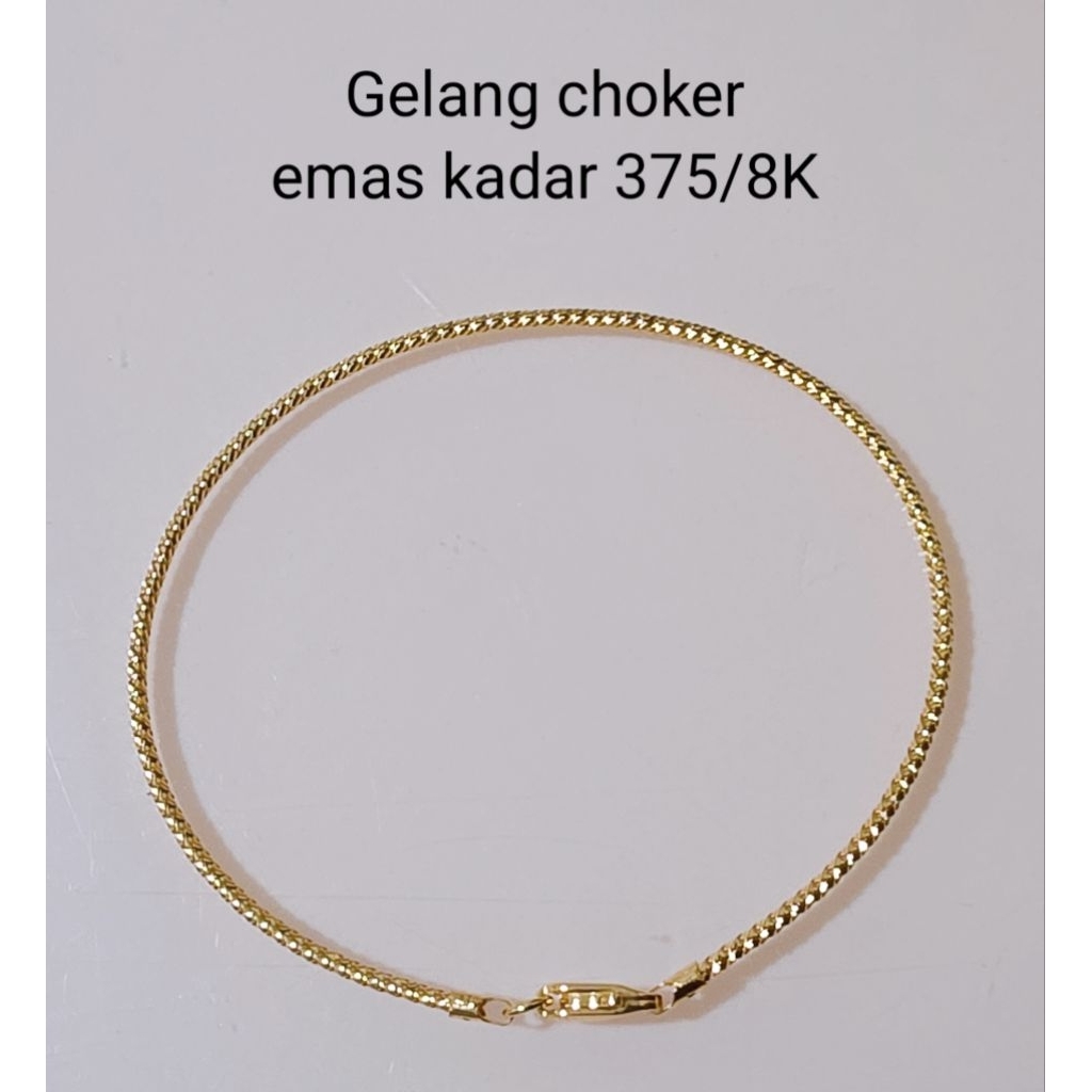 Gelang emas choker kadar 375/8K