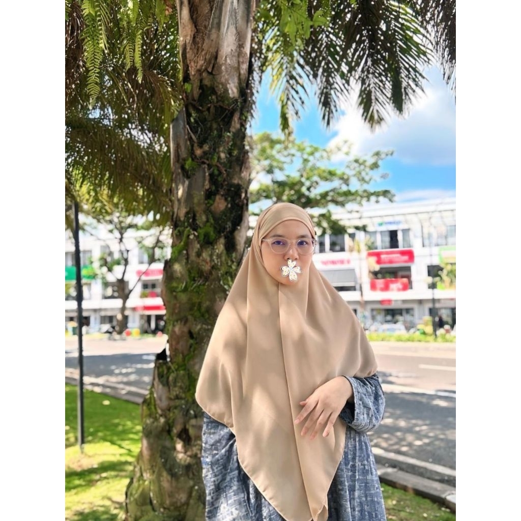 HIJAB FRENCH KHIMAR SQUARE KHIBAN BANDANA CERUTY BABYDOLL