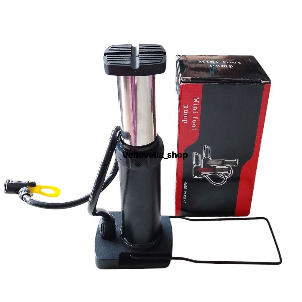 Pompa sepeda injak / Pompa injak mini / foot pump / pompa kaki injak mini