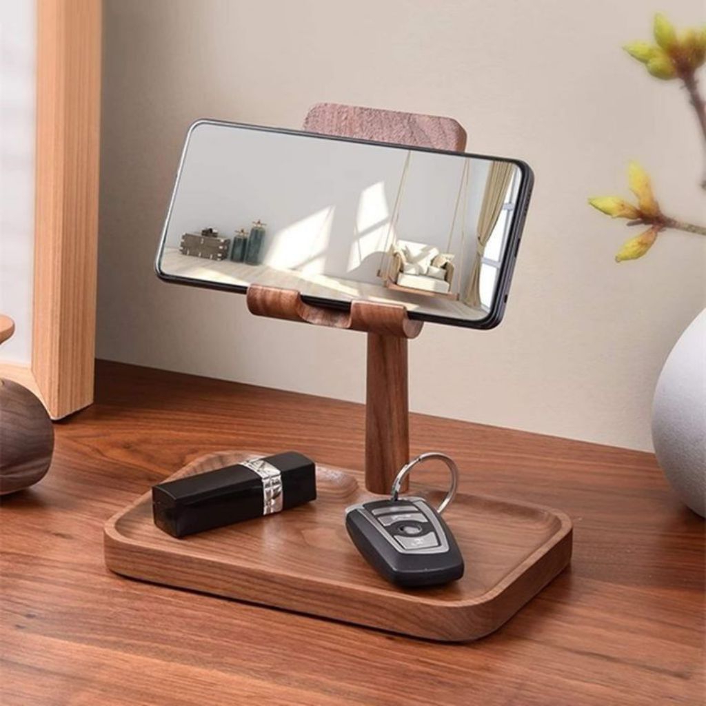 phone stand stand holder hp kayu jati solid