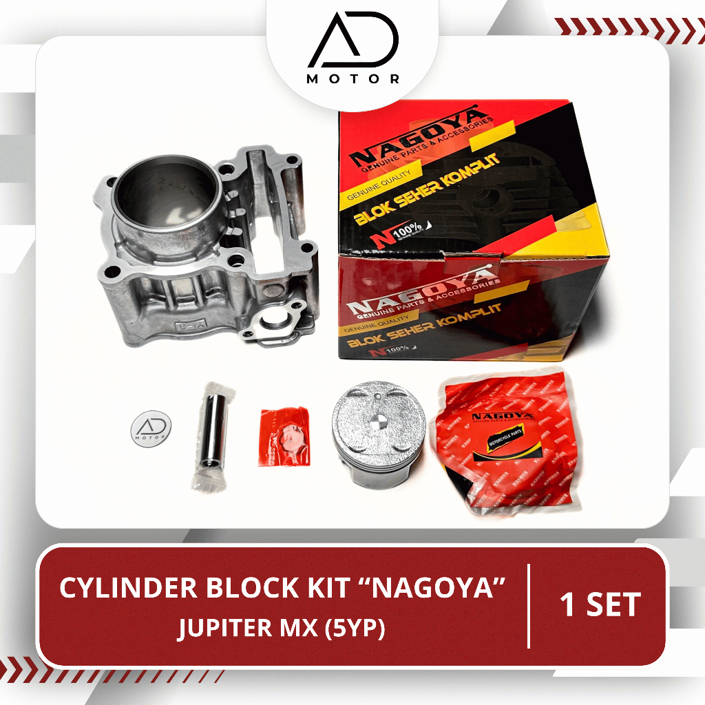 Cylinder Block Kit Jupiter MX 5YP Nagoya | Boring Buring | Blok Seher Komplit | Blok Silinder Assy S