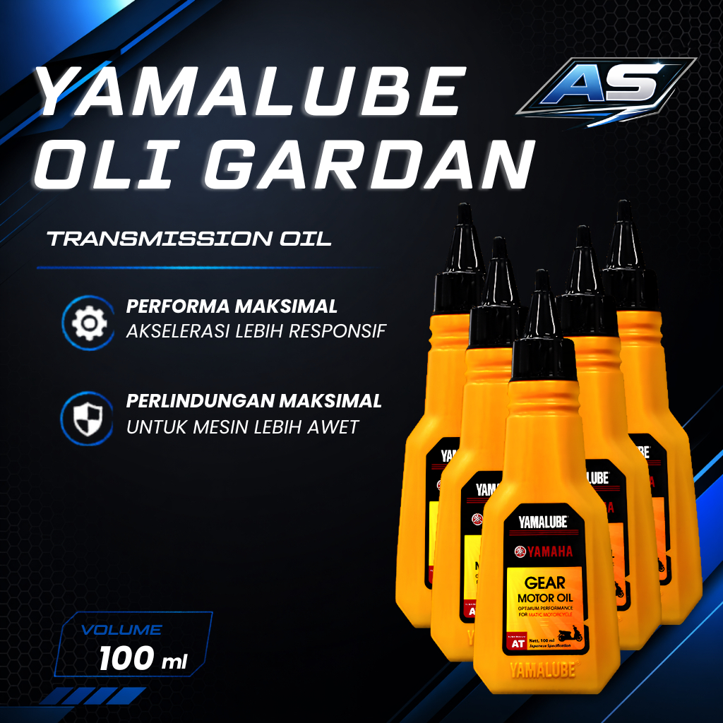 PAKET 5 BOTOL Oli Gardan Yamalube 100ml Original | Oli Gardan Motor Matic Yamaha Mio Fino Filano Faz