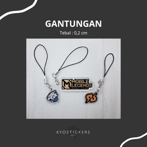 Gantungan Kunci MLBB Squad - Untuk Gantungan Hp, Tas, Kunci