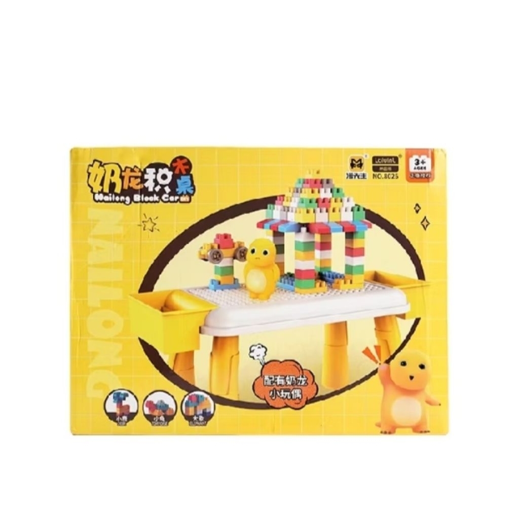 MAINAN BALOK SUSUN MR. MAN NAILONG ISI 102 PCS DIY BUILDING BLOCKS