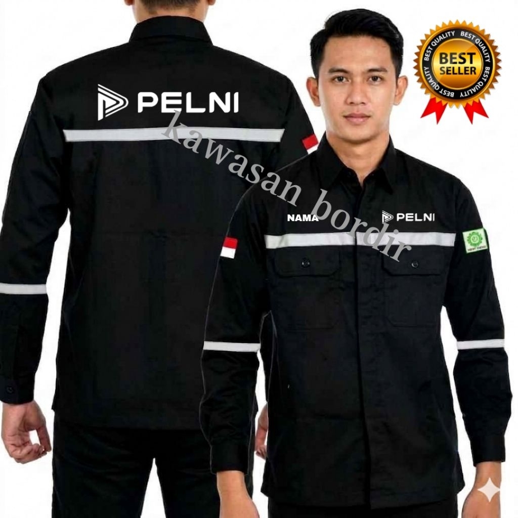 Terbaru wearpack Pelni kemeja Pelni baju Pelni seragam Pelni atasan Pelni bisa custom tulisan full b