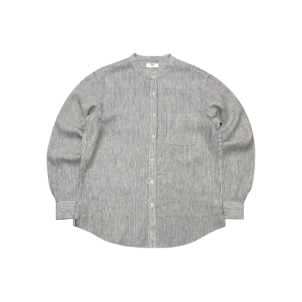 Uniqlo Stripe Linen Shanghai Shirt