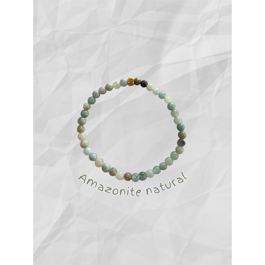 amazonite natural stone bracelet gelang batu
