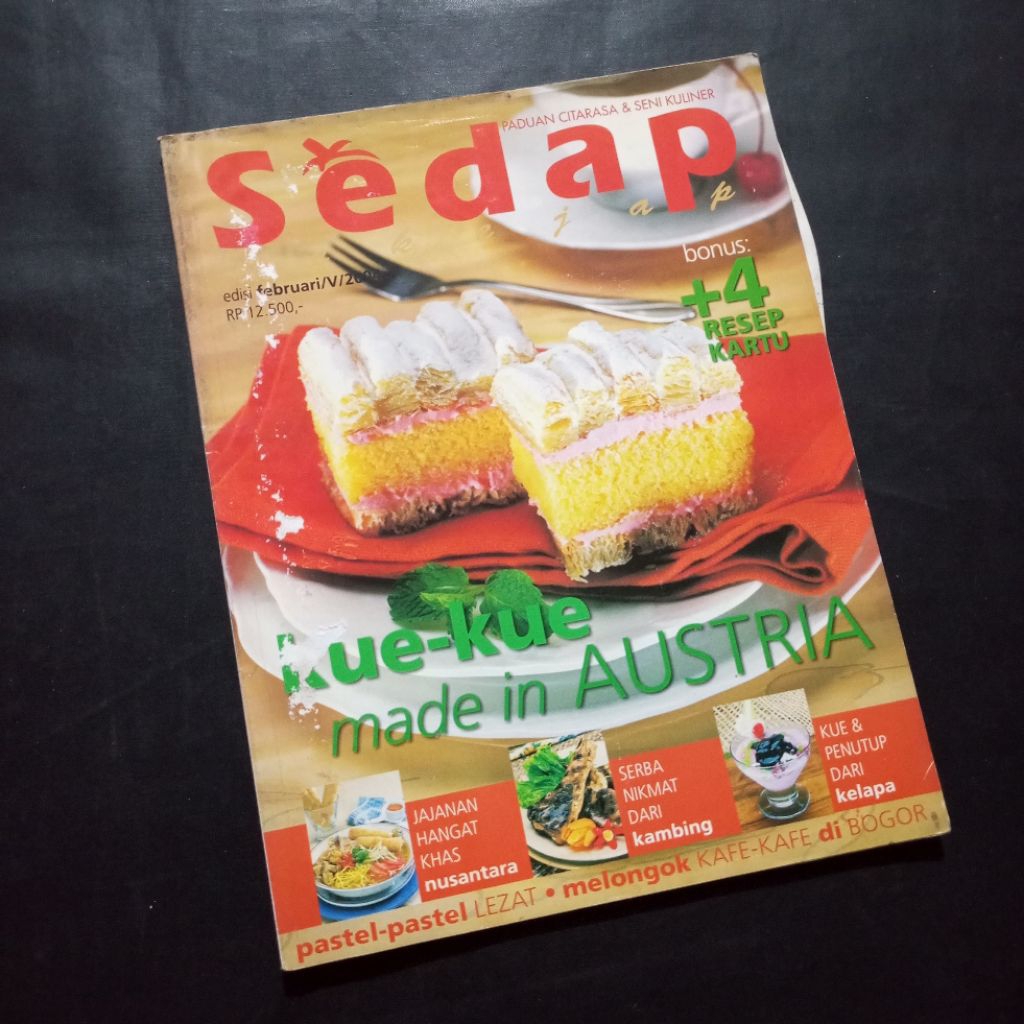 Majalah Sedap Citarasa & Seni Kuliner / Kompas Gramedia / Edisi Februari 2002 / Koleksi Majalah Kuli