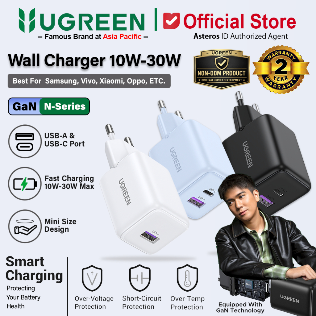 UGREEN Kepala Charger Android Samsung Vivo Xiaomi Oppo 10W 18W 22.5W