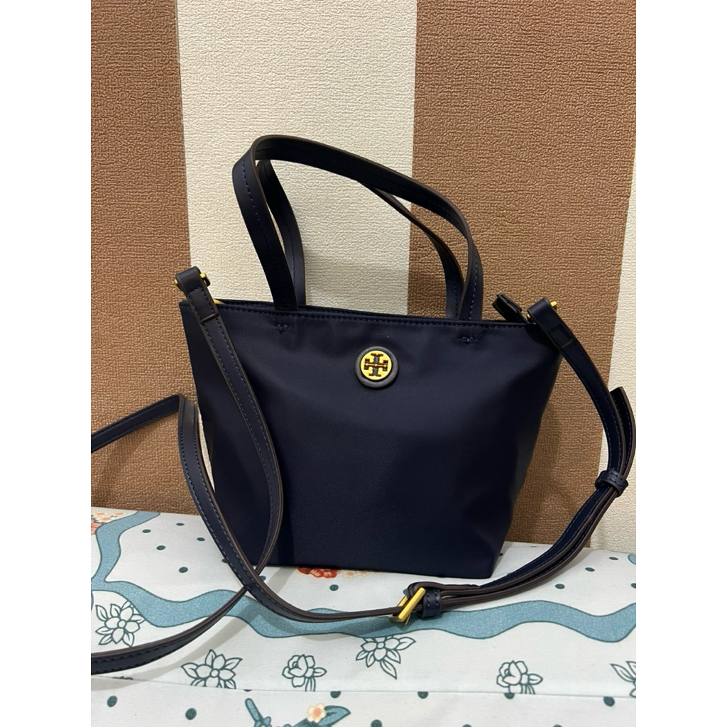 preloved tory burch nilon mini navy