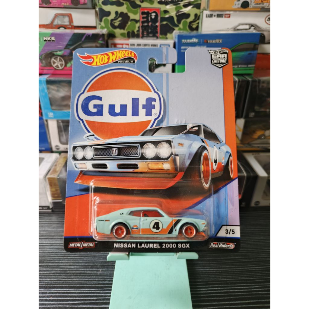 HOT WHEELS PREMIUM GULF NISSAN LAUREL 2000 SGX