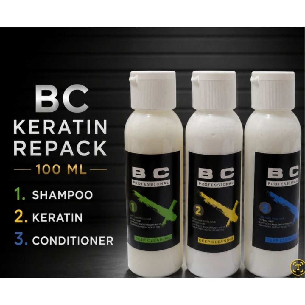 KERATIN BC SEPAKET. HANYA 100ML SEKALI PAKAI