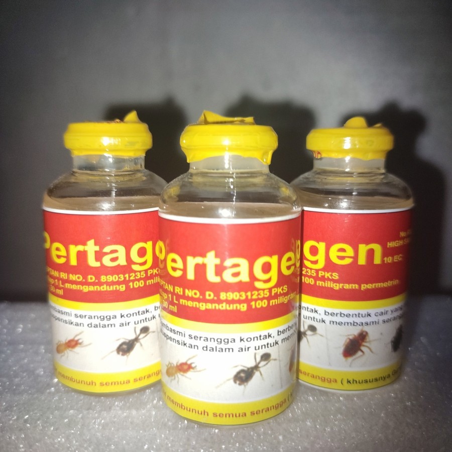 PERTAGEN CAIR BOTOL KACA OBAT LALAT NYAMUK SEMUT SERANGGA AMPUH BASMI HEWAN PENGGANGGU HEMAT MURAH