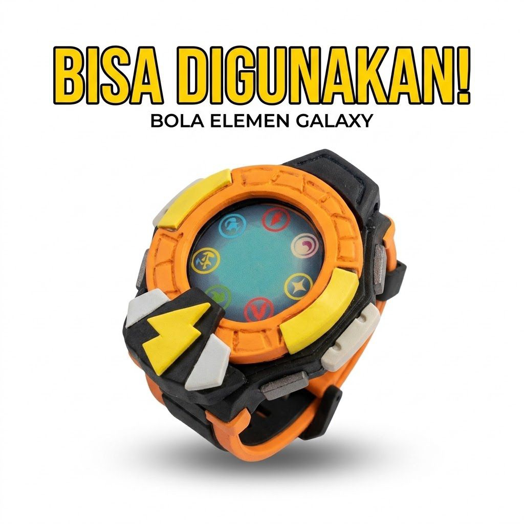 Mainan Gelang Boboiboy Galaxy Gentar Handmade Bahan Busa Hati