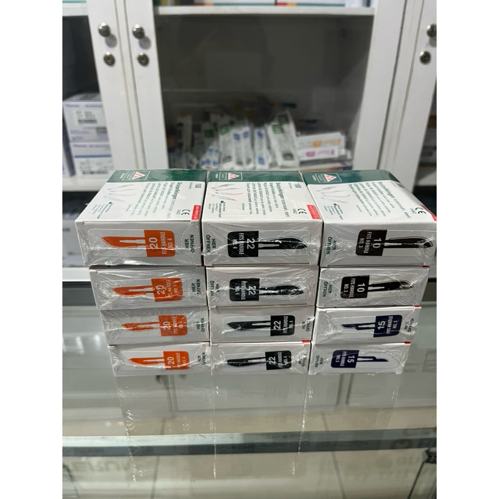 Bisturi Heinz Herenz B Braun No 10/11/12/15/20/21/22/23/24 Harga/Box