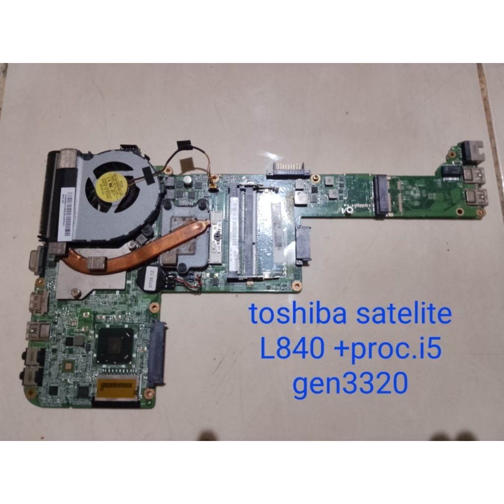 mainboard,Mobo Toshiba satellite L840 with processor i5 gen3320m 3.60ghz normal,gadis,garansi