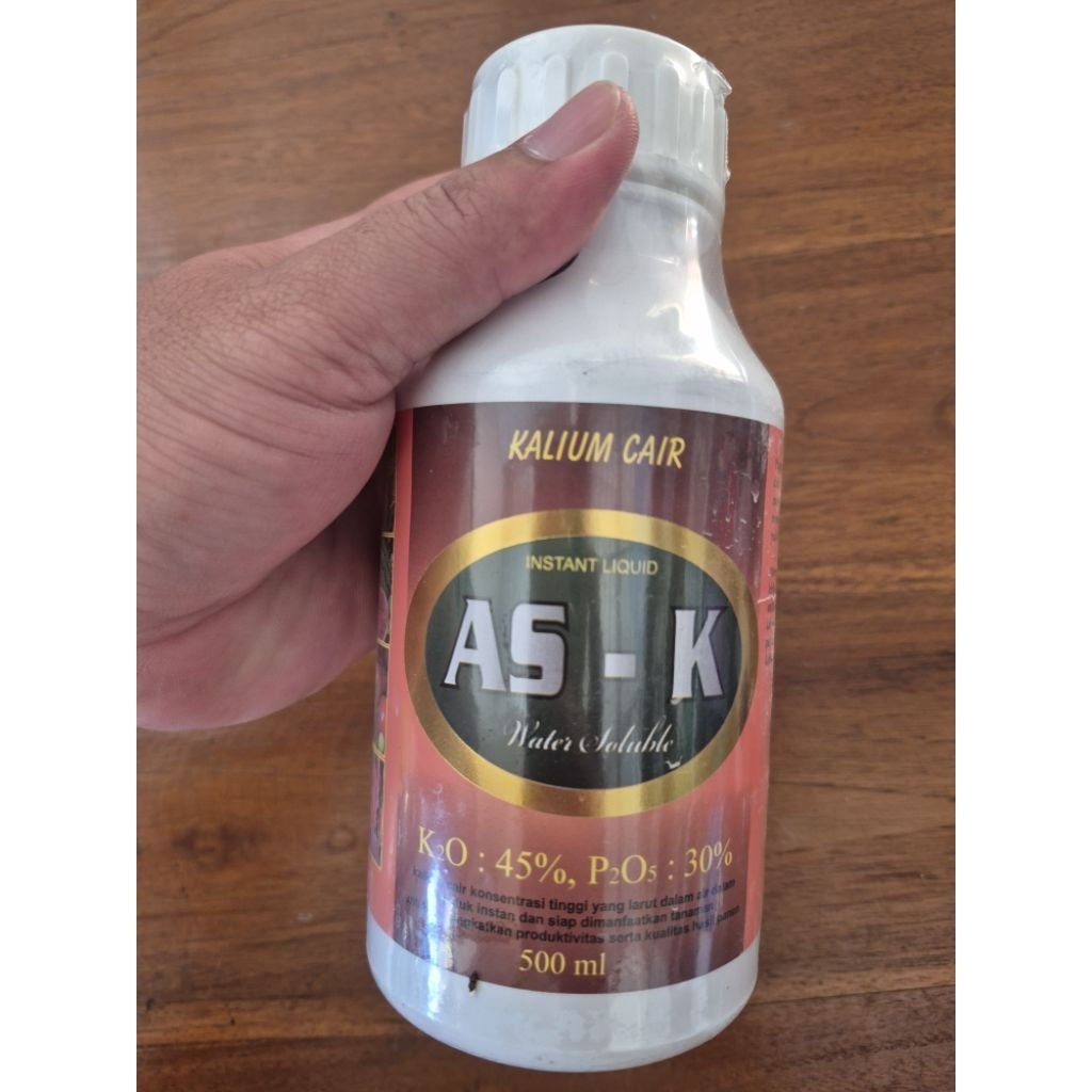 Pupuk Kalium Cair AS-K 500ml | K2O 45% P2O5 30% | Water Soluble