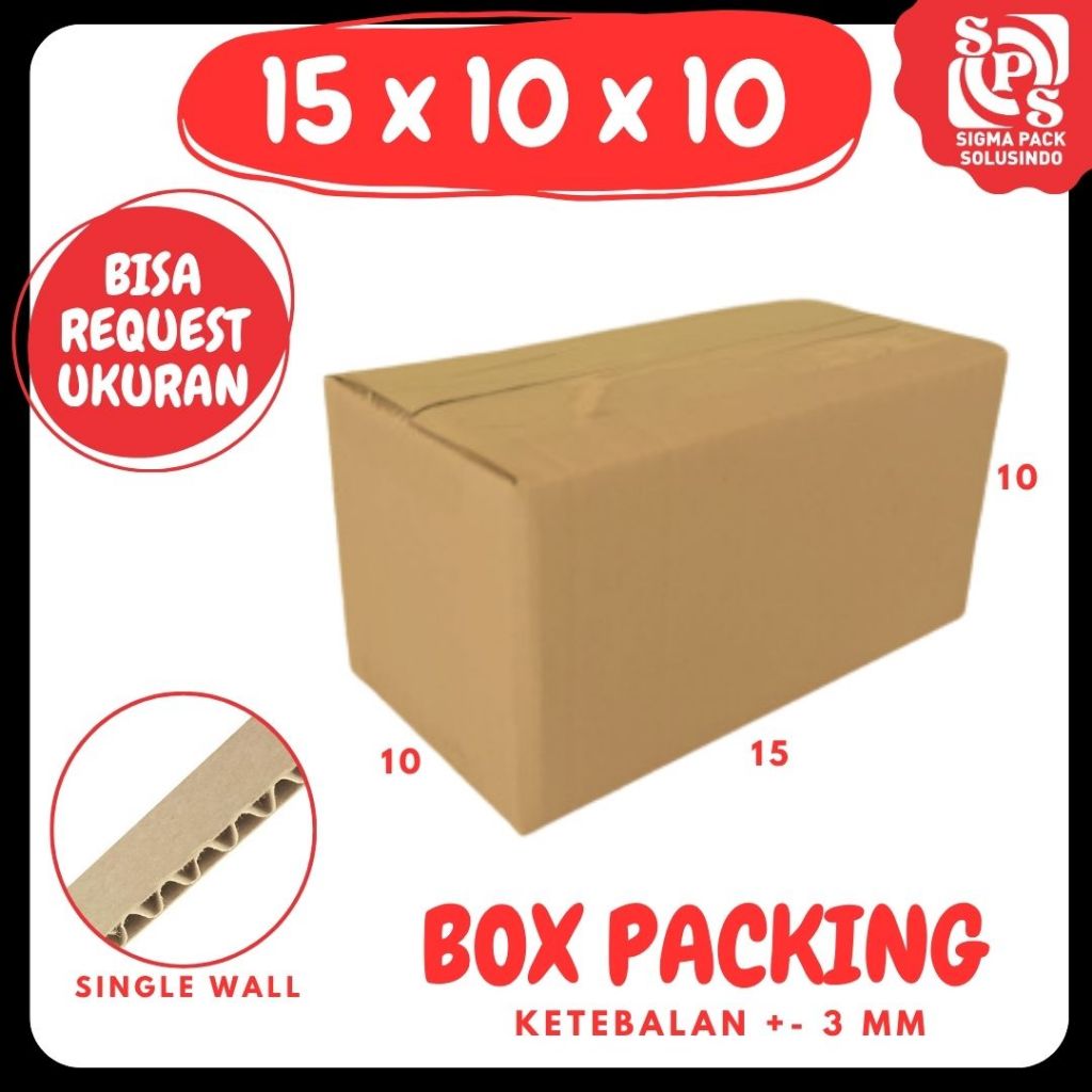 Kardus 15x10x10 Packing A1 / Dus 15x10x10  / Box 15x10x10 Karton Kotak dus Botol