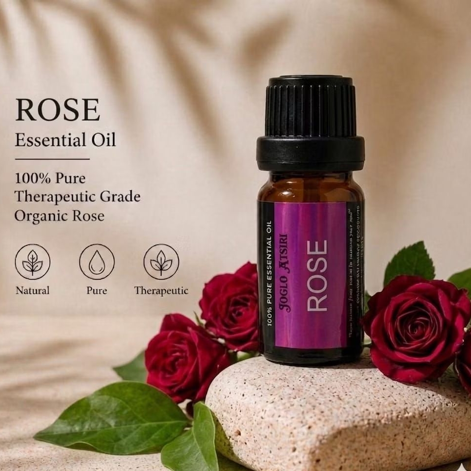 ROSE Natural Organic Essential Oil 10ml MURNI 100% Bunga Mawar Minyak Atsiri