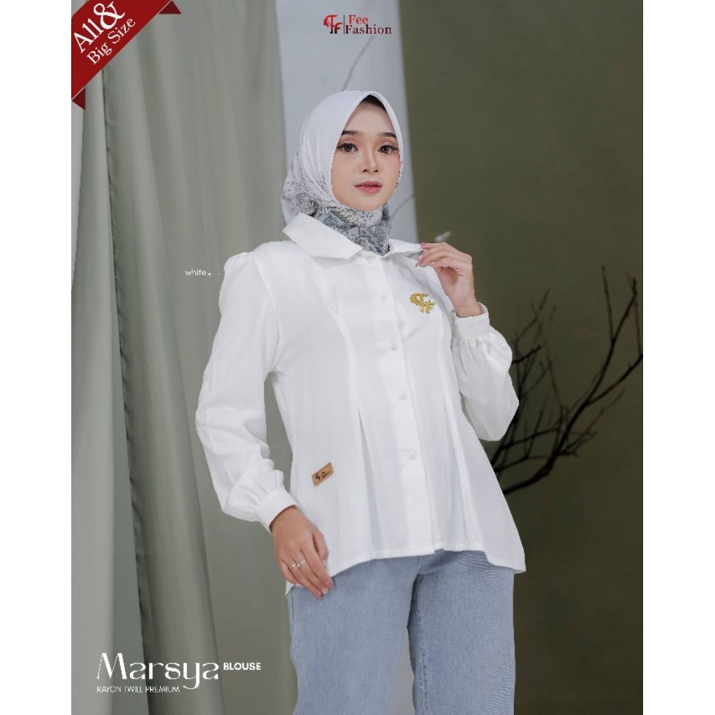 BLOUSE ATASAN WHITE FEE FASHION MARSYA