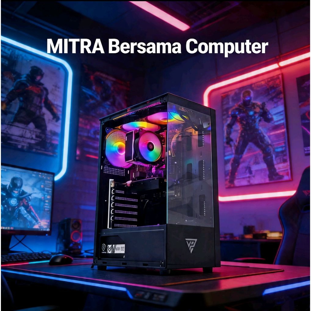 PC Gaming Edit Ryzen 7 5700G+Ram 32GB RGB+ SSD+ASUS B450M+ PSU 500W 80+