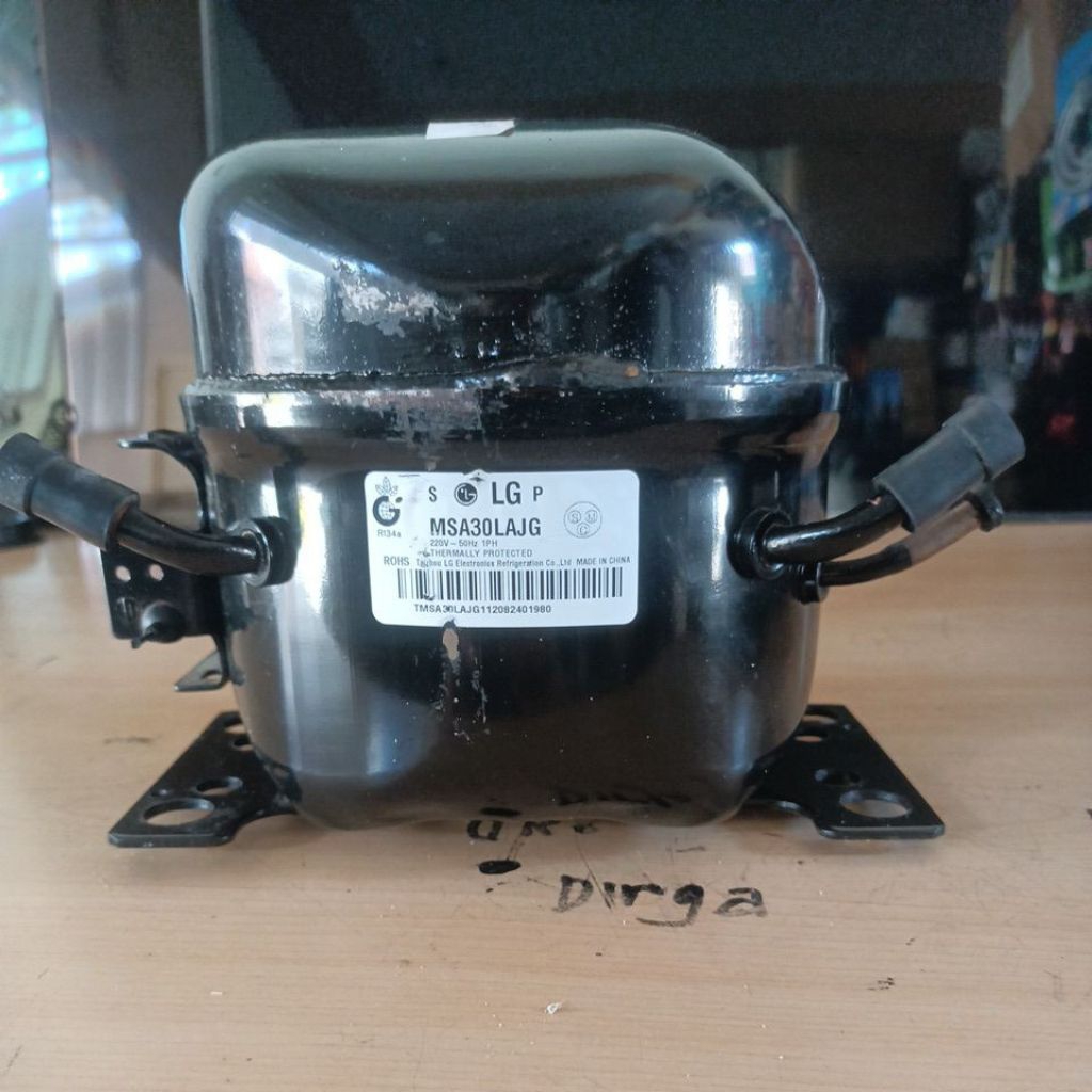 kompresor kulkas 1pintu original lg gulungan tembaga